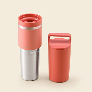 Bình giữ nhiệt Slo 2in1 with tumbler LocknLock LHC4332 (Bình giữ nhiệt và cốc nhựa) 600ml