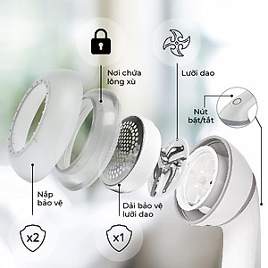 Máy cắt lông xù Lebenlang ZZ01, công suất 3W, sử dụng lên đến 30 phút, bảo hành 2 năm - hàng chính hãng