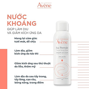 Nước xịt khoáng cấp ẩm và làm dịu da AVÈNE THERMAL SPRING WATER