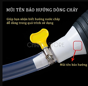 Dụng cụ bơm KG70 hút rượu, xăng dầu chất lỏng bóp tay dễ thủ công đa năng dài 1m - Hàng chính hãng