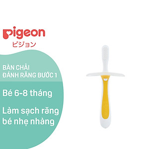 Bàn Chải Đánh Răng Cho Bé Pigeon Bước 1 Vàng (New)