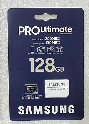 Thẻ Nhớ MicroSDXC Samsung Pro Ultimate U3 A2 128GB 200MB/s With SD Adapter MB-MY128SA/WW - Hàng Chính Hãng