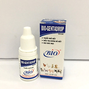 Dung Dịch Nước Nhỏ Mắt BIO GENTADROP Cho Chó Mèo Chai 10ml