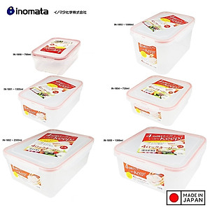 Hộp nhựa trong đựng thực phẩm chữ nhật 2,3 lít - Hàng nội địa Nhật Bản