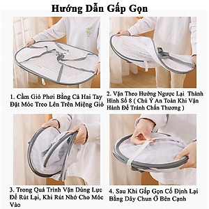 Lồng Phơi Thực Phẩm KUNBE Phơi Rau Củ Thảo Dược Chống Ruồi Muỗi, Côn Trùng Dễ Dàng Vệ Sinh Gấp Gọn