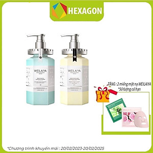 Dầu gội xả phục hồi đa tầng nấm Truffle Weilaiya hương nước hoa -chăm sóc toàn diện, giúp da đầu trở lại trạng thái khỏe khoắn và trẻ trung - tặng kèm ví da bò cao cấp