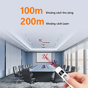 Bút Laser eXtreme LP1101 Thuyết Trình Chiếu PowerPoint | Pin Sạc Type C | Màn Hình LED | Điều Khiển Slide - Hàng chính hãng