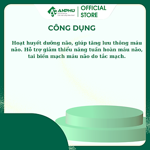 TPCN Ích Trí Minh Plus - Hỗ trợ hoạt huyết dưỡng não, tăng lưu thông máu não, Bổ não, Tăng cường trí nhớ dùng khi RL Tiền Đình, Đau Đầu, Mất Ngủ