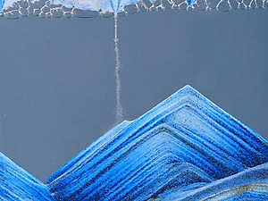 Tranh Cát 3D Chuyển Động Tranh Cát Chảy Hình Tròn Làm Quà Tặng Trang Trí Bàn Làm Việc Tinh Tế, Sang Trọng 