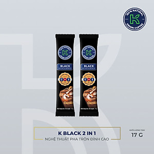Cà Phê Hòa Tan K-Coffee Black 2in1 (255g / Hộp)
