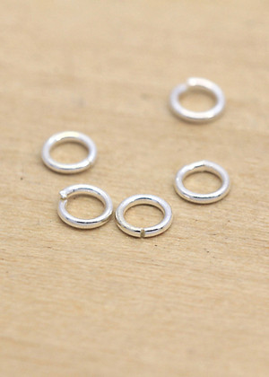 Combo charm bạc khoen tròn hở - Ngọc Quý Gemstones