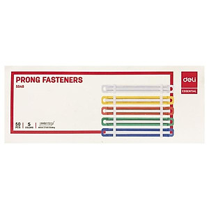 Nẹp Tài Liệu Nhựa 80mm - Deli 5548 (50 Nẹp - 5 Màu)