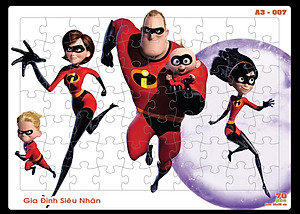 03 bộ tranh xếp hình 70 mảnh ghép khổ A3 – đồ chơi trí tuệ cho bé từ 3 tuổi – Combo 11