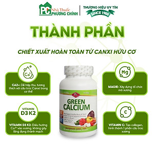 Canxi Hữu Cơ Olympian Labs Green Calcium Dễ Hấp Thu, Hạn Chế Gây Táo Bón, Nóng Trong 100 Viên/Hộp