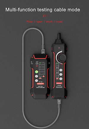 Máy Test Cáp Mạng Noyafa NF-802 Test Cáp Mạng Cat5, Cat6, test POE, QC, NCV, Flash - Hàng Chính Hãng. NOYAFA Wire Tracker RJ11 RJ45 Tester Line Finder, Ethernet LAN Multifunction Anti-Interference Network Cable Tester for Network Maintenance Collation