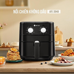 Nồi chiên không dầu Elmich AFE-3948, dung tích 3.5L, công suất 1500W, công nghệ chiên Rapid Air giúp chiên, rán thức ăn chín đều và ngon - Hàng chính hãng