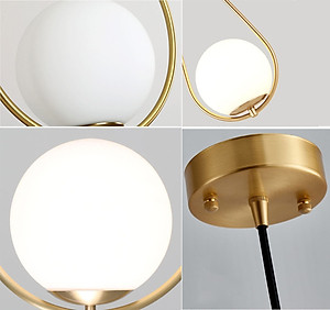 Đèn thả SAPAS hình giọt nước độc đáo trang trí nội thất sang trọng - kèm bóng LED chuyên dụng - (82).