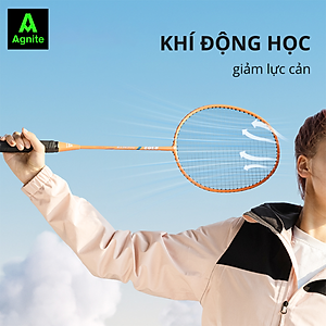 [RẺ NHẤT MALL] Bộ 2 vợt cầu lông giá rẻ chính hãng Agnite, bền, nhẹ, tặng kèm túi vợt và quả cầu lông - ER301/ER302