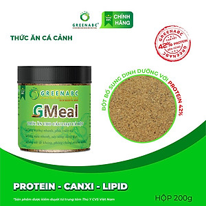 Thức ăn Cá Bột, Cá Thủy Sinh GREENABC - Protein 40 giúp tăng size, tăng màu - Hộp 200g