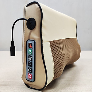 Gối massage cổ vai gáy thắt lưng kết hợp xoa bóp chườm nóng giúp giảm đau hiệu quả