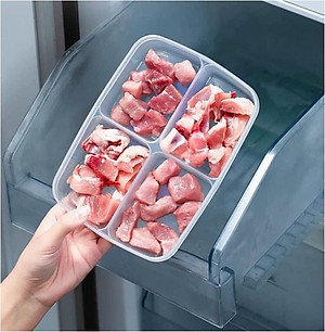 Hộp nhựa bảo quản thực phẩm đa năng và tiện lợi có chia 4 ngăn Nakaya - Hàng nội địa Nhật Bản.