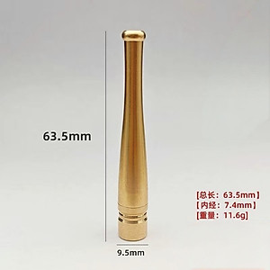 Đầu lọc thuốc bằng đồng đầu tròn chất lượng cao, Dùng cho được cả size : Lớn + Vừa + Nhỏ, Tháo rời và vệ sinh tiện lợi