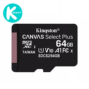 Thẻ nhớ microSDHC Kingston Canvas Select Plus Android A1 UHS-I Class 10 tốc độ tới 100MB/s SDCS2 - Hàng Chính Hãng