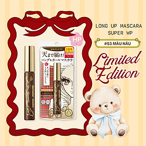 Phiên Bản Giới Hạn Mascara Nâng Cao Nâng Cong Và Dài Mi Tối Đa Siêu Bền Trong 24h Màu Nâu Kissme Heroine Make Long Up Mascara Super WP #53 6 G