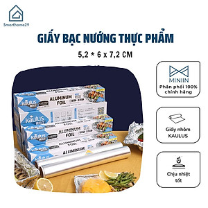 Giấy Bạc Nướng Thực Phẩm, Màng Nhôm Nướng Thịt, Bảo Quản Thức Ăn Nồi Chiên Không Dầu, Lò Nướng 30cmx5,10,20m - Hàng Chính Hãng MINIIN