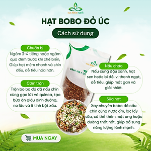 Hạt Bobo (Cao lương) đỏ Sức Khỏe Xanh, Túi 500g nhập khẩu từ Ấn Độ