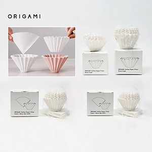 Giấy lọc 50 tờ hình tròn Wave cho phễu kalita 155 185 ORIGAMI