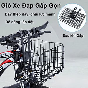 Giỏ Sau Đựng Đồ Xe Đạp OFFICE CHILL Chất Liệu Kim Loại Dày Dặn Chắc Chắn Chịu Tải Lớn Dễ Dàng Lắp Đặt Có Nắp Đậy Bảo Hành 90 Ngày