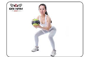 Bóng Tạ Tập Thể Lực,Tập Gym,Tập Yoga 4kg Chất Liệu Cao Su Đặc Hàng Nhập Khẩu Đại Nam Sport