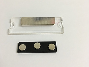 Combo 10 thẻ tên nhân viên  mica đeo ngực nam châm