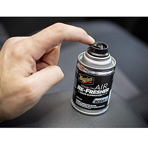 Meguiar's Xịt khử mùi, diệt khuẩn nội thất ô tô Mùi hương nam tính ( xịt khử mùi ô tô) - Air Refesher - Black Chrome Scent - G181302, 57 g
