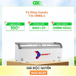 TỦ ĐÔNG TRƯNG BÀY KEM SANAKY 750 LÍT VH-1008KA NHÔM (R290) (HÀNG CHÍNH HÃNG) (CHỈ GIAO HCM)