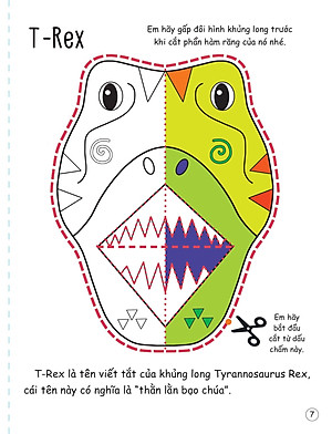 Cắt, Gấp, Tô Màu - Thế Giới Khủng Long