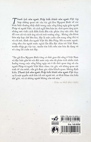 Sách Thanh Lịch Như Người Pháp Hiếu Khách Như Người Việt