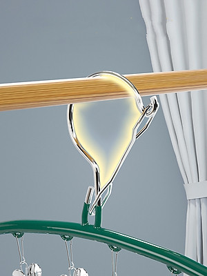 Combo Móc phơi quần áo inox 304 sáng bóng đẹp dài 42cm