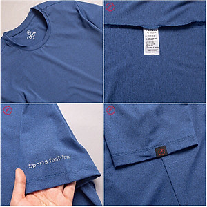 Áo thun thể thao nam Fasvin TS21460.HN chất vải poly mềm mại co giãn tốt