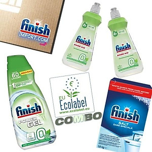 Nước làm bóng chén bát Finish Eco 0% - 400ml/ chai