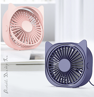 Quạt sạc usb mini để bàn xoay 120 độ - Hàng chính hãng