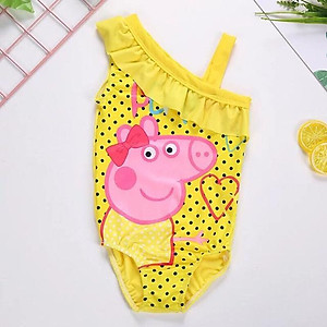 Bộ đồ bơi lệch vai heo Peppa công chúa Elsa nàng tiên cá (dưới 16kg)