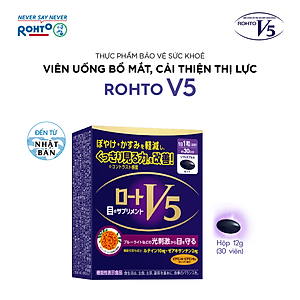 Viên uống bổ mắt Lutein Rohto V5 ( Hộp 30 viên)