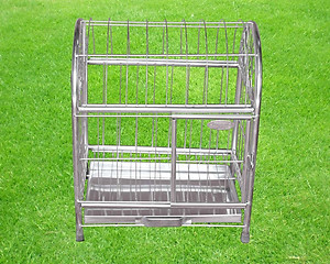 Chuồng chó mèo inox mái vòm và mái băng- tặng kèm khay hứng bằng inox