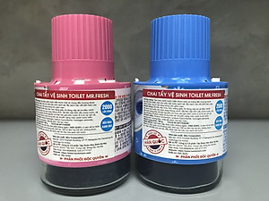Combo 2 Cốc thả bồn cầu tẩy xanh toilet Mr.Fresh - Hàn Quốc 180g hương Ngàn hoa +  hoa Ly (hàng chính hãng)