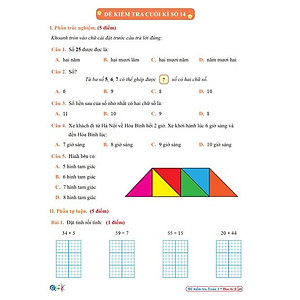 Sách - Combo Đề Kiểm Tra Lớp 1 Cả Năm - Toán và Tiếng Việt Cánh Diều (4 quyển)