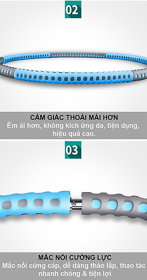 Vòng Lắc Eo Giảm Mỡ Bụng Ống Thép Bọc Mút Xốp - Tùy Chỉnh Độ Nặng - Chính Hãng miDoctor