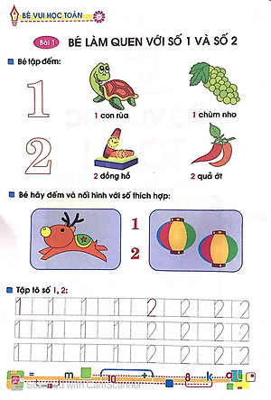 Tủ Sách Bé Vào Lớp 1 - Bé Vui Học Toán (Dành Cho Trẻ Mẫu Giáo 4 - 5 Tuổi) - Tái Bản 2020