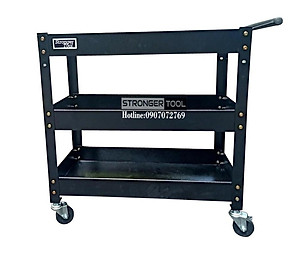 XE ĐẨY DỤNG CỤ 3 NGĂN dùng cho gagare, tiệm sửa xe, tiệm rửa xe, xưởng, gia đình